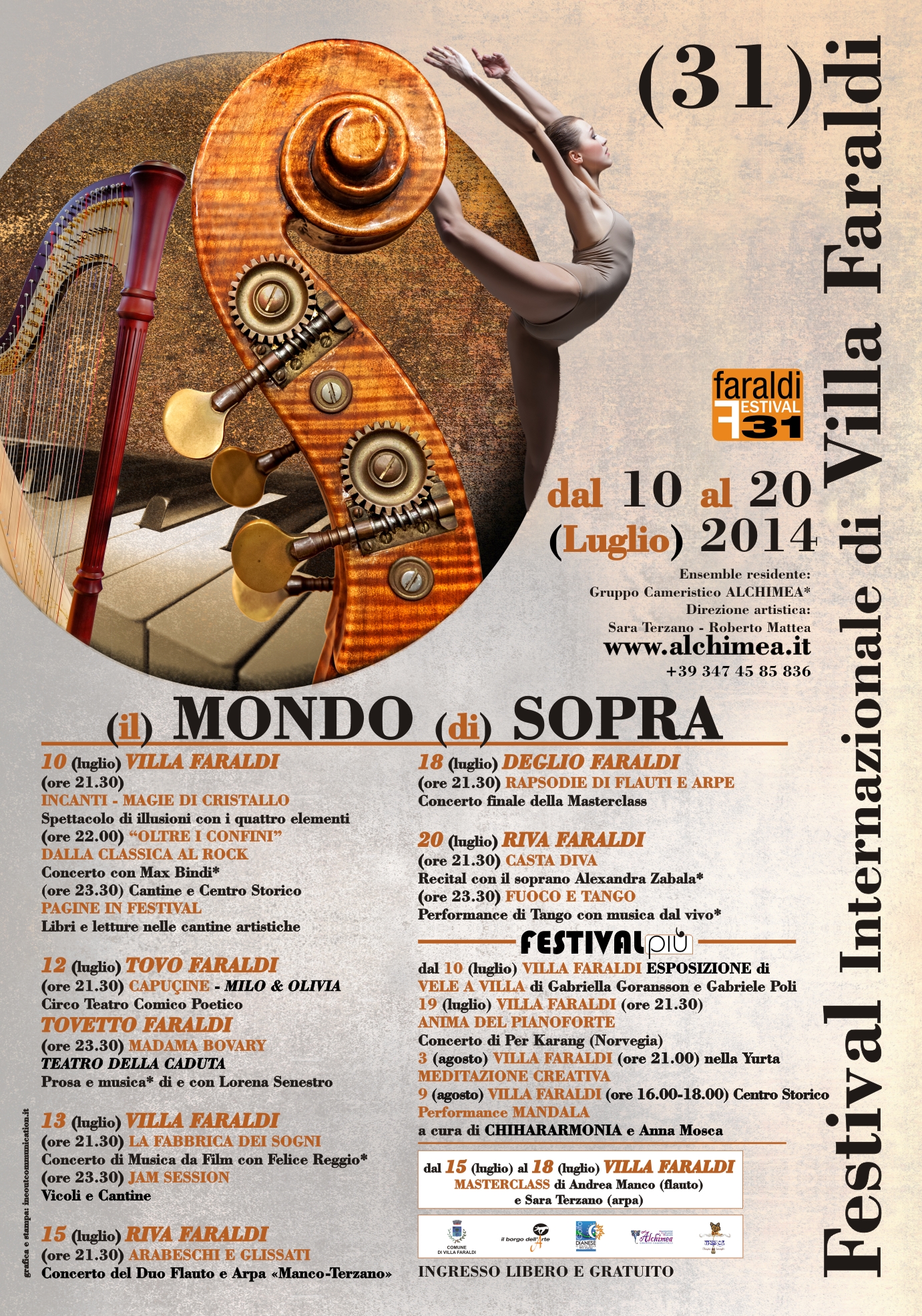 festival internazionale di VILLA FARALDI XXXI manifesto